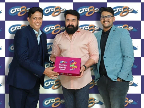 Mohanlal joins hands with Craze Biscuits