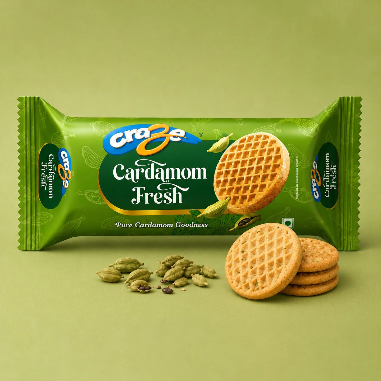 Craze Cardamom Fresh Biscuit 125g