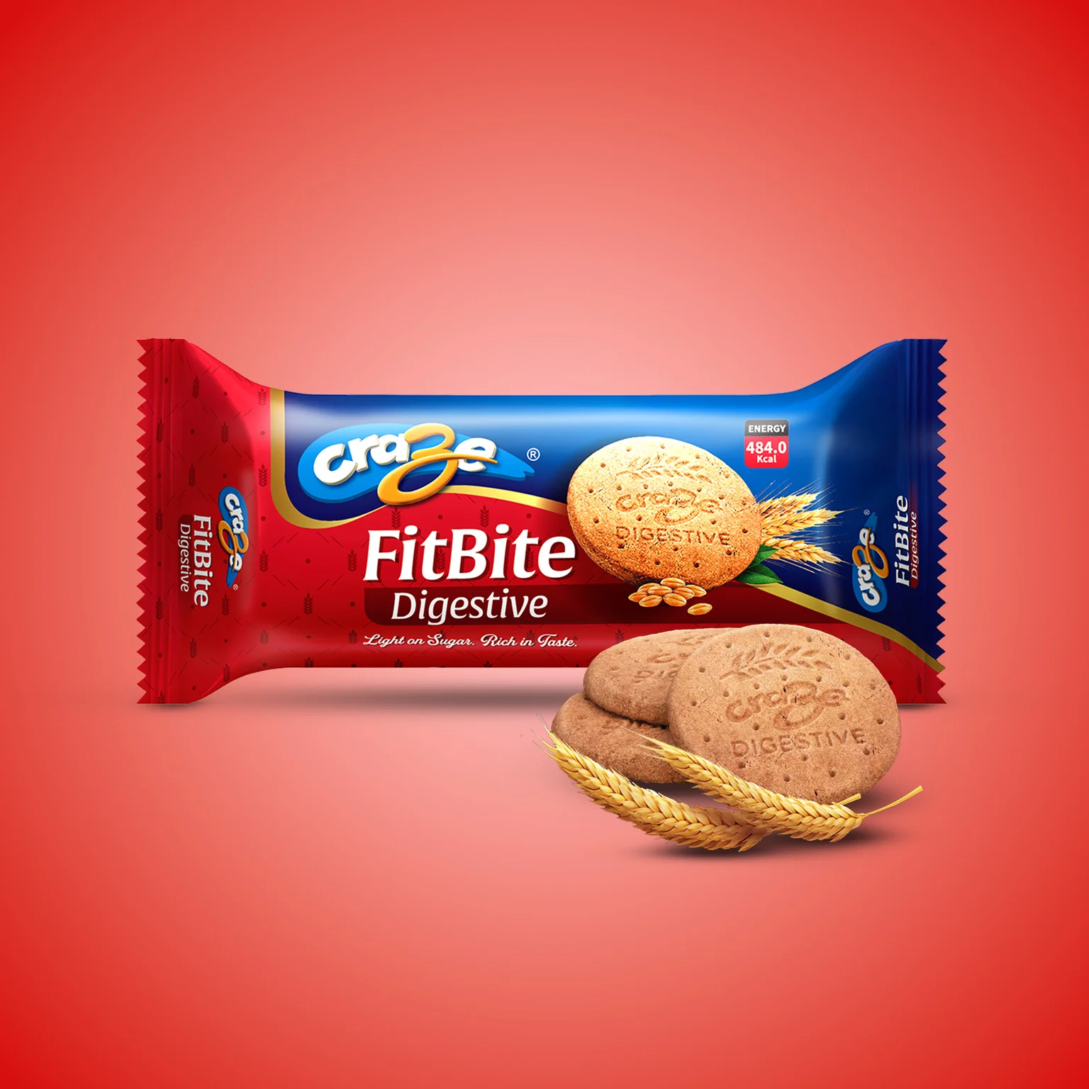 Craze Fit Bite Digestive Biscuit 125g
